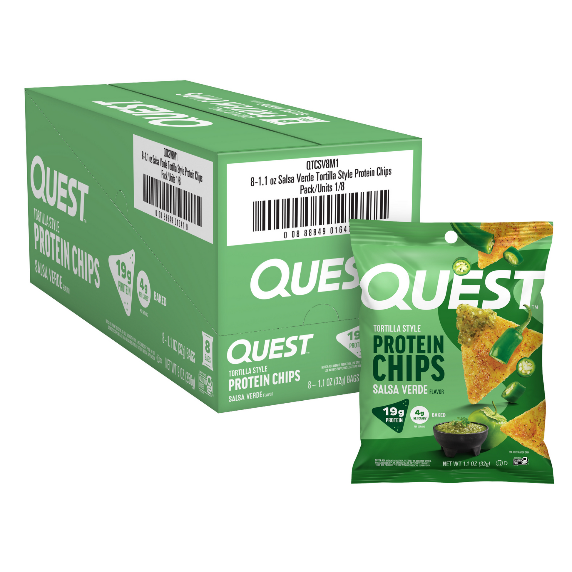 salsa-verde-tortilla-style-protein-chips-x6 110071_QN_USA_Pkg_ProteinChips_Tortilla_SV_8ctCarton_3D_Composite_Force_1.png